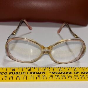 Vintage La Prima Frames. Chic Women's Gold and Pink Glasses. WOW the 80’s !